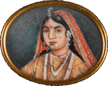 Rani of Jhansi, watercolour 1857