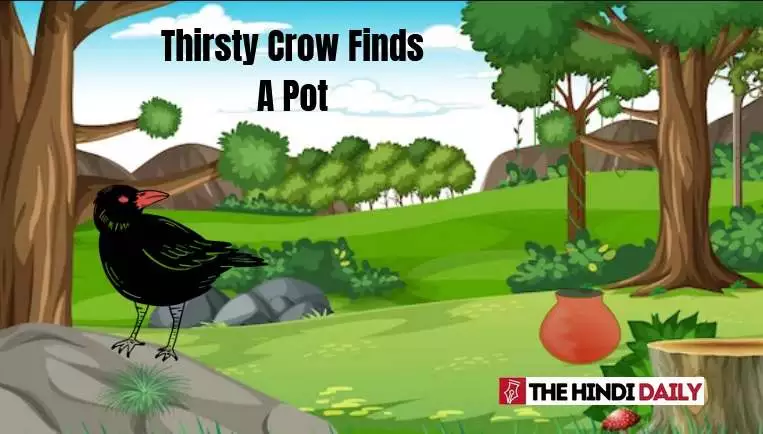 Thirsty Crow Finds A Pot